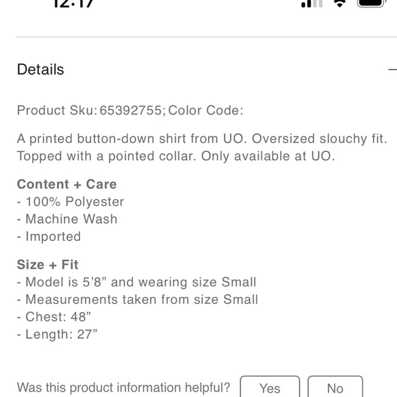 Urban outfitters Supernova Souvenir button down shirt. Worn once. Perfect shape. - Picture 5 of 10